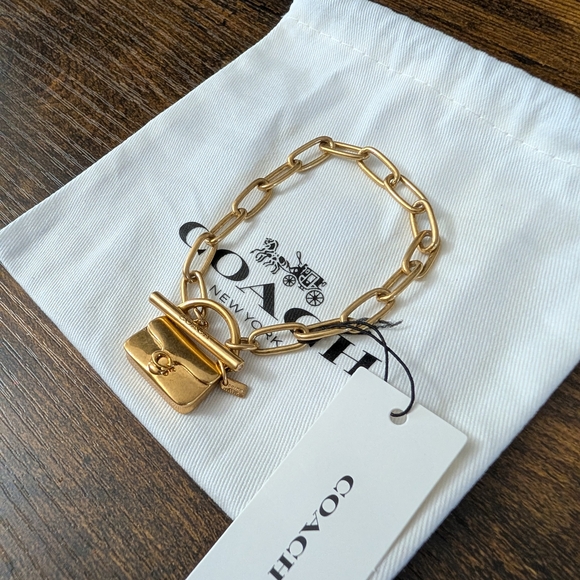 Coach Gold Chain Bracelet - Picture 2 of 6